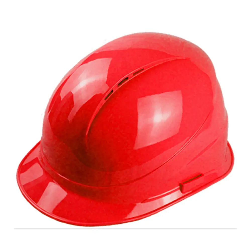 HM2049 CE EN 397 Casco de seguridad industrial con carcasa de PE transpirable Construcción Minería Trabajo Casco de seguridad con orificio de ventilación