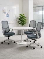 Chaise de bureau ergonomique pivotante contemporaine en maille premium, en nylon, pour usage exécutif, directionnel, ou en milieu hospitalier – Offre spéciale