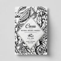 Sachet personnalisé en kraft à fond plat pour poudre de cacao, pochette mate à fermeture éclair avec soufflet latéral, emballage souple de qualité alimentaire OEM