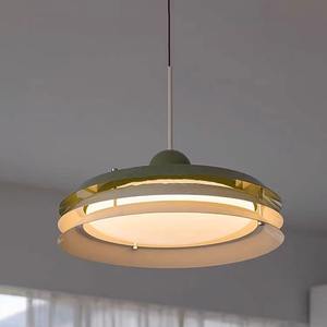 Lustre de table à manger LED moderne et minimaliste, tendance, vert matcha, marron, rouge, hauteur réglable, installation facile, pour - Product Image 5