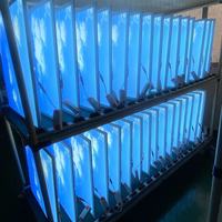 2024 lucarne artificielle Led panneau lumineux affichage intégré plafonnier ciel bleu et nuages blancs Led lumière à écran plat