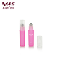 Flacon roll-on 5 ml en plastique PP PCR recyclé avec bouchon long, mini-contenant roll-on anti-démangeaisons pour soins de la peau