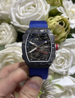 Montre mécanique automatique pour homme en fibre de carbone, ultra-légère, ultra-fine, de luxe, sportive, étanche, avec réserve de marche