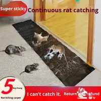 Piège à souris adhésif solide à base de plantes, super puissant, tapis magique collant, grand attrape-souris, accessoires