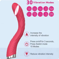 Vibrador Realista con 3 Velocidades y 10 Modos de Vibración, Juguete Sexual Femenino, Masajeador Vibrador para Estimulación del Clítoris y la Vagina