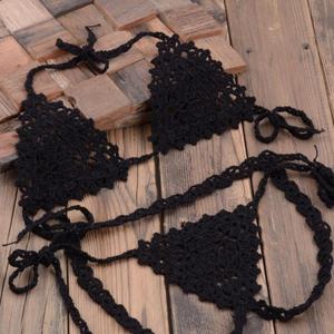 Traje de Baño Personalizado Hecho a Mano, Bikini de Ganchillo de 2 Piezas, Micro Bikini Sexy para Chicas, Bikini Calado, Ropa de Playa para Mujer - Product Image 3