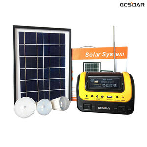 <b>Solar</b> Emergency Light System With Backup Battery <b>Solar</b> <b>Charging</b> And Multiple Output Ports For Power Outage - Product Image 2