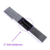 Nouvelle télécommande RF 2,4 GHz en aluminium avec fonction de recherche vocale, code d'apprentissage et portée de 10 m pour maison connectée et téléviseur