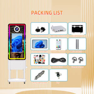 Nouvelle Borne Photo Miroir Selfie Digitale Portable 2025 avec Écran Tactile, Machine Photobooth Miroir Magique, Appareil Photo et Imprimante - Product Image 5