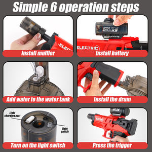 متعة الصيف الإضاءة التفاعلية بخ الالكترونيات الصغيرة الألعاب النارية طويلة المدى بندقية المياه - Product Image 5