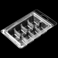 Bloc de cire à six compartiments boîte d'emballage blister bougie parfumée remplissage moule bougie cire fondre emballage