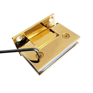 90 डिग्री फ्रेमलेस ग्लास दरवाजा पिवट आधुनिक डिजाइन पीतल जस्ता मिश्र धातु स्टेनलेस स्टील शॉवर बाथरूम बाड़े ग्लास हिंज - Product Image 4