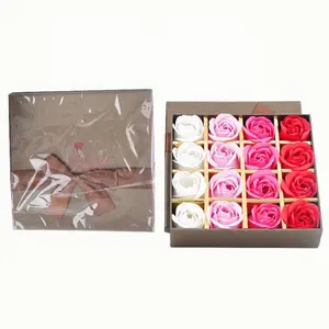 Gift Items With Customized Promotion Logo High Quality Low Price Scented Soap Rose Flower With Gift Box