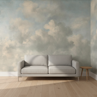 Papel Tapiz Mural Personalizado para Techo, Cielo Azul 3D y Nubes Blancas, Fondo de Techo para Sala de Estar y Dormitorio, Papel Tapiz Fotográfico