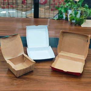 Contenitori di Carta Usa e Getta per Alimenti, Scatole per Hamburger da Asporto, Confezioni Personalizzate per Hamburger - Product Image 4