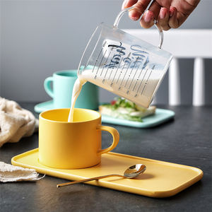 Oggetti per la casa macaron di colore <span class=keywords><strong>colazione</strong></span> il brunch <span class=keywords><strong>set</strong></span> di stoviglie in <span class=keywords><strong>porcellana</strong></span> per una persona - Product Image 4