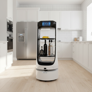 Robot automatique pour restaurants : livreur, serveur, accueilleur, ramasseur de vaisselle – Charge utile 30 kg, autonomie 10h, évitement d'obstacles autonome - Product Image 1