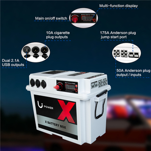 Boîtier de <span class=keywords><strong>batterie</strong></span> portable X Solar LifePo4 1000W, racks pour cellules lithium-ion, boîtier d'alimentation en plastique vide 12V pour <span class=keywords><strong>camping</strong></span>-<span class=keywords><strong>car</strong></span> et marine - Product Image 3
