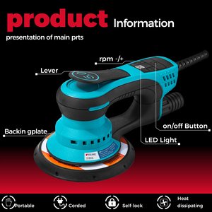 Polisseuse de voiture <span class=keywords><strong>mini</strong></span> sans fil industrielle à <span class=keywords><strong>batterie</strong></span>, à vitesse variable, pour polissage à l'eau, élimination des rayures et lustrage - Product Image 6