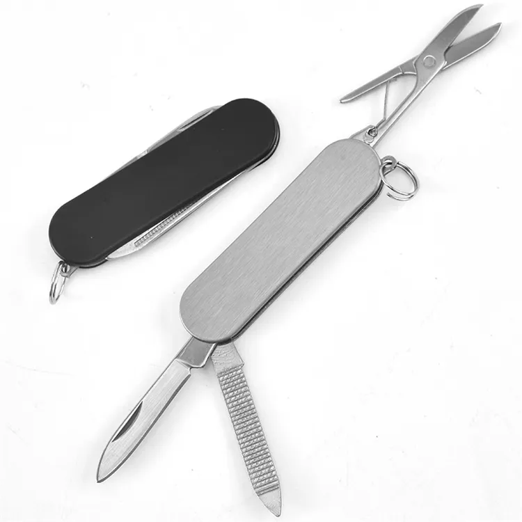 WELLFLYER MFK-013 Multifunctional Knife Durable Folding Portable Pocket Knife 3 in 1 Keychain Multi Tool Knife Promotional Gift