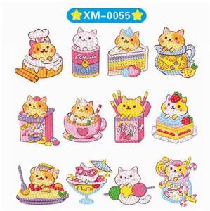 Pegatinas Decorativas de Diamantes 5D con Diseño de Panda, Estilo de Dibujos Animados para Niños, Pegatinas para Refrigerador - Product Image 4