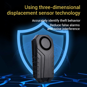 Không dây điều khiển từ xa xe đạp chống trộm báo động xe hơi chống bụi và chống thấm nước Xe điện rung cảm biến báo động - Product Image 4