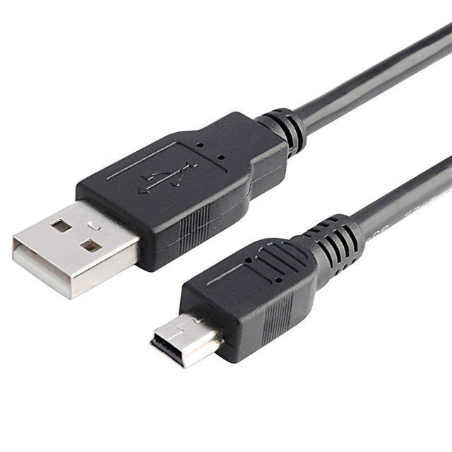 Custom Mini Usb Cable Usb 2.0 to Mini Usb Cable Mini-b Cable for Computer Black Blue Green Grey Colors