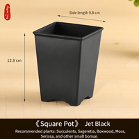 Pot de fleurs cylindrique haut et durable en résine, style chinois minimaliste, avec plusieurs trous de drainage pour Bonsaï/Clivia, pour la maison et le jardin