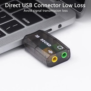 Mini USB 2.0 Bên Ngoài Ảo <span class=keywords><strong>5.1</strong></span> Nhạc Phim <span class=keywords><strong>Card</strong></span> Âm Thanh 3D Stereo <span class=keywords><strong>Card</strong></span> Âm Thanh Adapter 3.5MM Mic Tai Nghe - Product Image 3