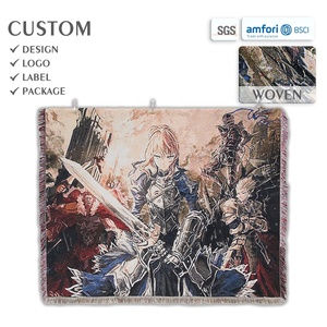 Tapiz de Anime, Manta Tejida Jacquard, Ecológica, Impermeable, Estilo Japonés, Diseño Personalizado, Decoración para el Hogar para las Cuatro Estaciones, MOQ Bajo - Product Image 1