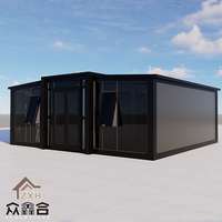 Casa Contenedor Expandible Prefabricada Grande de 40 Pies y 20 Pies de Zhongxinhe con Baño, Garantía de 5 Años, Casa Plegable para Uso como Cochera