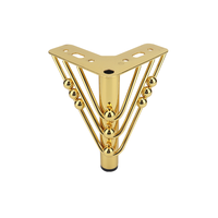 Triangle de luxe moderne pieds de canapé accessoires de quincaillerie en métal pour chambre à coucher pieds de meubles de canapé