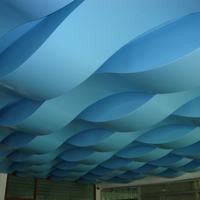 Paneles Decorativos de Techo con Diseño de Ondas, Panel de Techo Falso con Diseño de Ondas