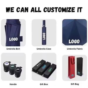 Unique Promo Business Gift Products <b>Windproof</b> Foldable Travel Three Folding With Logo Custom Design <b>Umbrella</b> Wholesale - Product Image 3