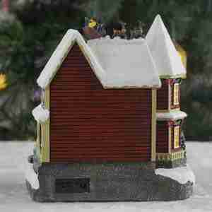 2025 New LED <strong>Christmas</strong> <strong>Village</strong> Scene Polyresin <strong>Christmas</strong> <strong>Village</strong> House with Music and Tree Movement - Product Image 6