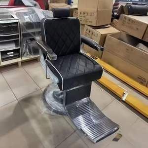 Sillón de Barbería Retro para Hombre, Reclinable, con Elevación, para Cortar, Afeitar y Teñir el Cabello - Product Image 2