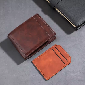 Cartera de PU Retro <span class=keywords><strong>para</strong></span> Hombre, Estilo Ejecutivo, Impermeable, con Clip <span class=keywords><strong>para</strong></span> Tarjetas y Monedas, Portátil, Clásica y Corta - Product Image 3