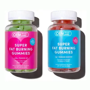 Gummies Pembakar Lemak Super dengan Ekstrak Garcinia Cambogia Label Pribadi Pelangsing Penurunan Berat Badan Gummy Dewasa OEM Biji Kopi Hijau