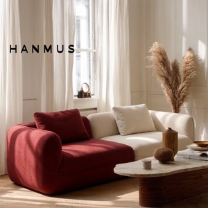 Divano a L in Velluto Polaris Stile Nordico Lusso Leggero, Ecologico, in Legno <span class=keywords><strong>Rosso</strong></span> <span class=keywords><strong>e</strong></span> <span class=keywords><strong>Bianco</strong></span>, per Soggiorno di Piccoli Appartamenti - Product Image 1
