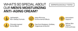 Crème pour le visage pour hommes avec Centella, Niacinamide, Beurre de karité, Collagène et Vitamine E - Product Image 6