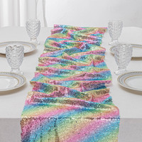 Chemin de table en polyester écologique brodé de fleurs de style américain, idéal pour les anniversaires, mariages, fêtes et la décoration intérieure – Vente chaude