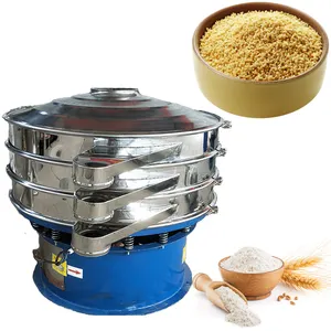 China Suppliers Electric Vibrating Screen Sifter Machine For Corn Flour Powder Rotary Vibro Sieve Sifter In Food Industry