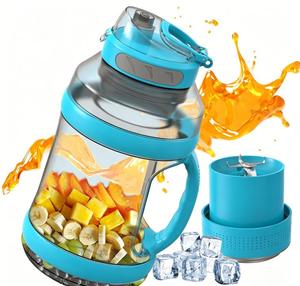 Exprimidor Eléctrico Inalámbrico Portátil de Gran Capacidad 2000ml, 6 Cuchillas de Acero Inoxidable, Deportivo, para Camping, Automático, Fácil de Usar - Product Image 1