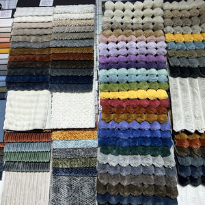 2025 100 Polyester <span class=keywords><strong>peluche</strong></span> tissu multicolore fausse fourrure de lapin Jacquard polaire tissu pour vêtements pour femmes Textile à la maison - Product Image 6