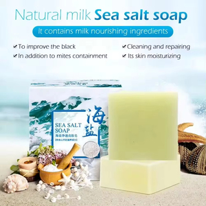 <span class=keywords><strong>Savon</strong></span> au sel marin naturel et biologique, marque privée, <span class=keywords><strong>savon</strong></span> au lait de chèvre fait main pour éliminer l'acné, nettoyer en profondeur la peau, soin du visage - Product Image 5