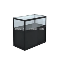 Comptoir pliant d'exposition en aluminium acrylique et verre le plus populaire Cabinet verrouillable portable et vitrines stand d'exposition