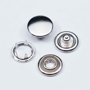 Bouton-pression en laiton poli de 10mm avec broche - Product Image 5