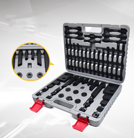 BORUI Kit de serrage 58 pièces pour machine de fraisage CNC M8/M10/M12/M14 M16/M20, comprenant serre-joints à rainure en T, blocs de nivellement, goujons, écrous et grands accessoires
