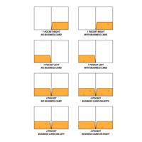Dossier de documents en carton personnalisé imprimé Fangda 9x12 pouces avec pochette, dorure à chaud, pelliculage brillant/mat, pour cartes de visite