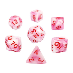 New Design Factory Custom High Quality Blend <strong>Color</strong> 7Pcs/<strong>set</strong> <strong>Dice</strong> <strong>Set</strong> of Arylic Material for Dungeons and Dragons Games - Product Image 3